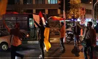جشن پایان داعش در چهار راه فلسطین