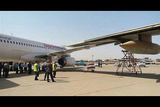 برخورد دو هواپیما در فرودگاه مهرآباد +عکس