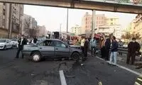 تصادف خونین ۲ خودرو در بزرگراه یادگار امام