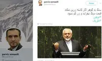 توییت در مورد توهین به ظریف در صحن مجلس