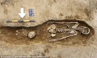 کشف اسکلت راهبه متعلق به قرون وسطی
