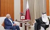 ظریف با امیر قطر دیدار کرد