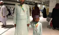 تصاویری از حجاج کوچک در لباس احرام