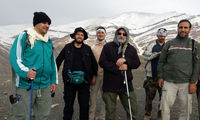 کوه‌پیمایی لاریجانی در ارتفاعات تهران