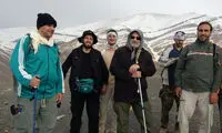 کوه‌پیمایی لاریجانی در ارتفاعات تهران
