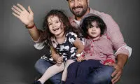 بازیگر طنز با دو قلوهایش در «خندوانه»