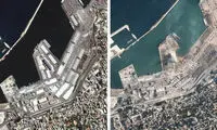 تصاویر انفجار بیروت از فضا منتشر شد