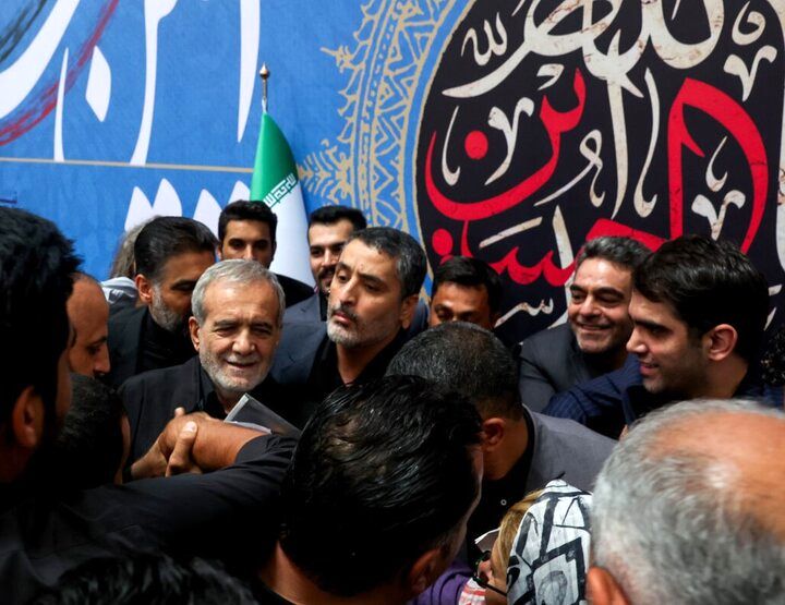 روضه‌خوانی مسعود پزشکیان در عزاداری محرم 