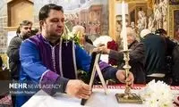 تصاویری از تشییع اولین شهید ارامنه در کلیسا