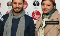 جواد عزتی و همسرش در اکران مردمی «پارادایس»