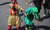 مراسم خیمه سوزان روز عاشورا در تهران
