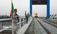 ورود اولین قطار مسافربری از آذربایجان به ایران