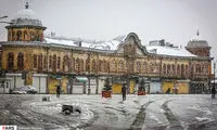 برف بهاری در همدان