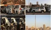 لندکروز‌هایِ صفر منهدم شده بر اثر انفجار بیروت