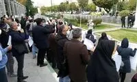 تجمع اعتراضی پرستاران مقابل مجلس