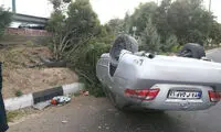 واژگونی تویوتا کمری با 5 سرنشین