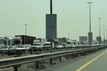 صف طولانی خروج خودروها از دبی