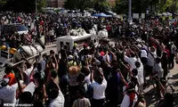 مراسم خاکسپاری جورج فلوید در آمریکا