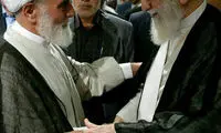 دیدار رهبر انقلاب و ناطق نوری در ضیافت افطار