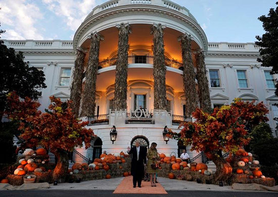ترامپ و ملانیا در جشن هالووین