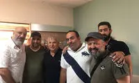 عیادت هنرمندان از علی پروین