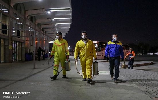 اجرای طرح کنترل تب در پایانه مسافربری تبریز