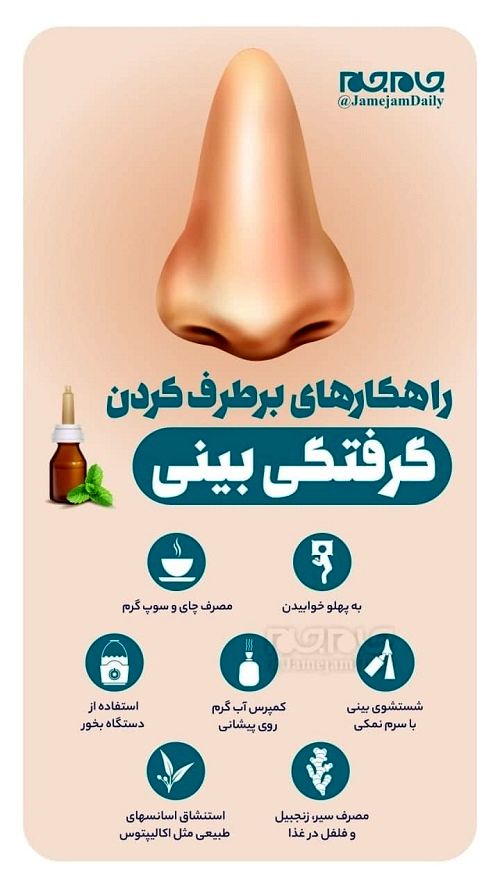 اینجوری از شر گرفتگی بینی خلاص شوید