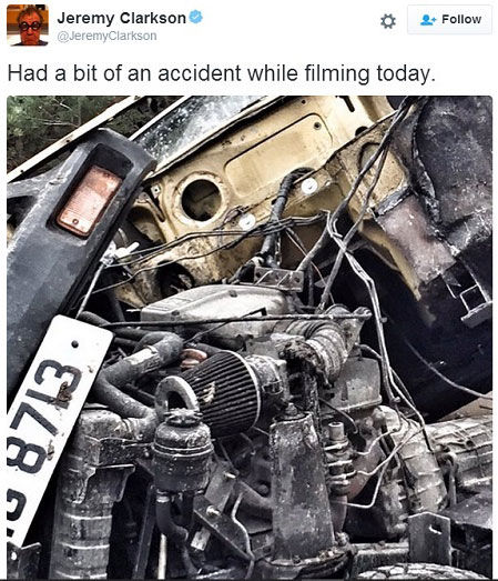 تصادف مجری سابق «تخت گاز» +عکس
