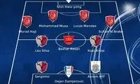 هافبک پرسپولیس در تیم منتخب لیگ قهرمانان