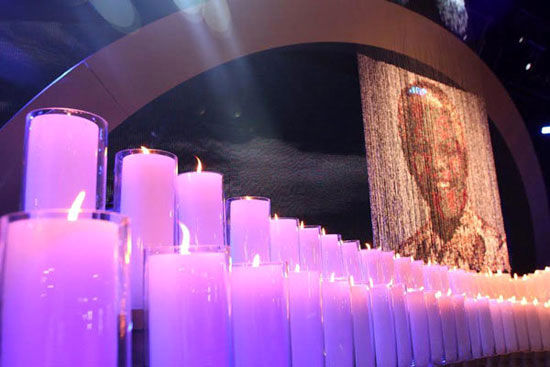 مهتاب کرامتی در مراسم فیلم خاکسپاری ماندلا