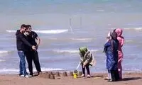 عکس: مسافران نوروزی در سواحل شمالی