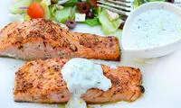 طرز تهیه ماهی سالمون به سبک یونانی