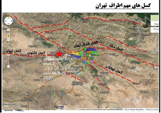 مناطق کم‌خطر زلزله در ایران