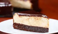 طرز تهیه چیز کیک براونی شکلاتی