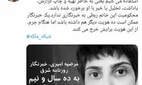 توئیت کنایه‌آمیر گنجی درباره حکم مرضیه امیری