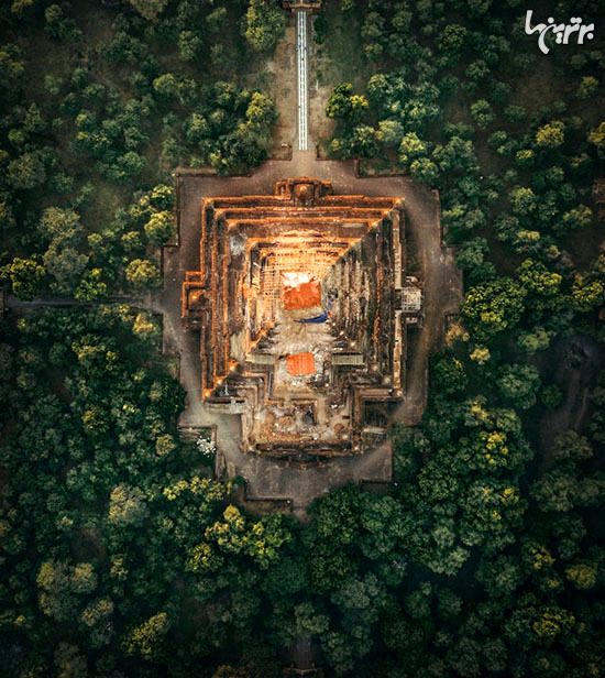 عکس‌های هوایی خیره‌کننده از معابد بودایی