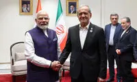 حرکت عجیب پزشکیان هنگام احوال‌پرسی با نخست وزیر هند