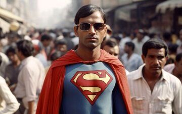 بتمن و سوپرمن اگر هندی بودند این شکلی می‌شدند