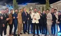 تصویری جذاب از پورعلی‌گنجی و همسرش در مراسم ازدواجشان