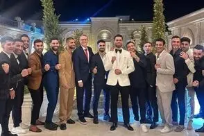 تصویری جذاب از پورعلی‌گنجی و همسرش در مراسم ازدواجشان