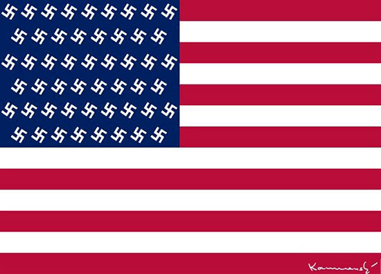 پرچم جدید آمریکا بعد از انتخابات!
