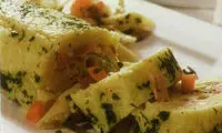 طرز تهیه رول پاستا و سیب زمینی با ژلاتین!