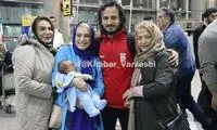 استقبال خانواده پیمان حسینی از دروازه‌بان قهرمان
