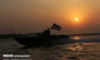 مانور اقتدار دریایی مرزبانان در جزیره کیش