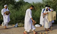 غسل تعمید در رودخانه کارون