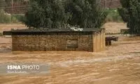 جاری شدن سیل در پلدختر