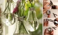 ساخت گلدان های آویز با وسایل دور ریختنی