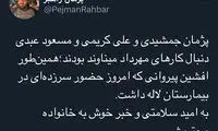 پژمان، کریمی و پیروانی پیگیر وضعیت میناوند
