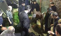 لحظه خاکسپاری آیت الله هاشمی رفسنجانی
