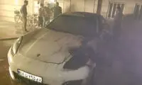 عکس: پورشه آتش گرفت